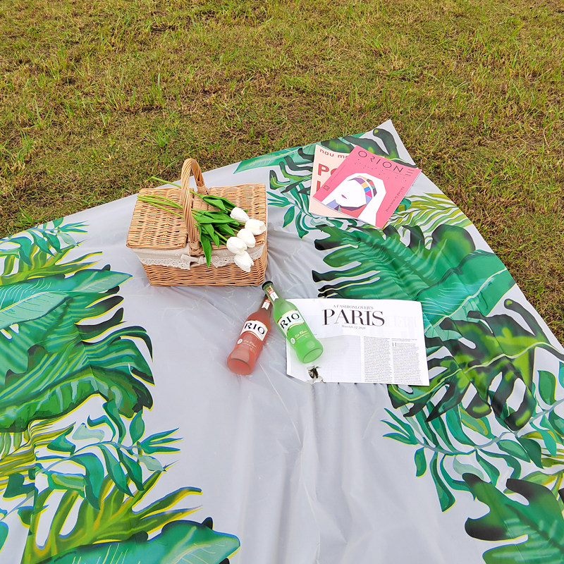 Mori ins wind net red birthday supplies picnic cloth disposable picnic mat outdoor outing waterproof green tablecloth