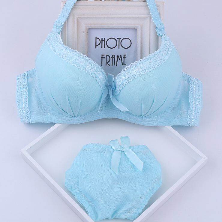 Đồ lót Panties Một Set của Nữ trung học phổ thông cô gái Sexy Thu thập Sidon Hàn Quốc phiên bản của vú nhỏ áo ngực mùa hè