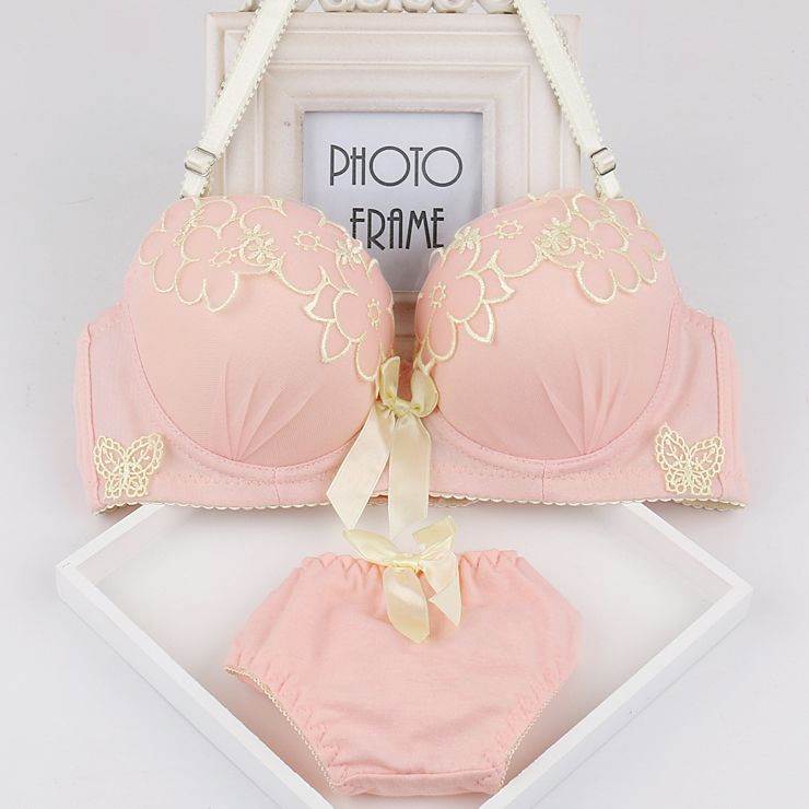 Đồ lót Panties Một Set của Nữ trung học phổ thông cô gái Sexy Thu thập Sidon Hàn Quốc phiên bản của vú nhỏ áo ngực mùa hè