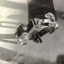 Electric cement pole operation supporter hydraulic ejector support pusher round pole adjustable pole device