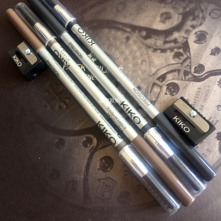 German special cabinet spot kiko eyebrow pen with brush head sharpened pencil knife waterproof anti-perspiration 6 color double head painting brow beginner scholar