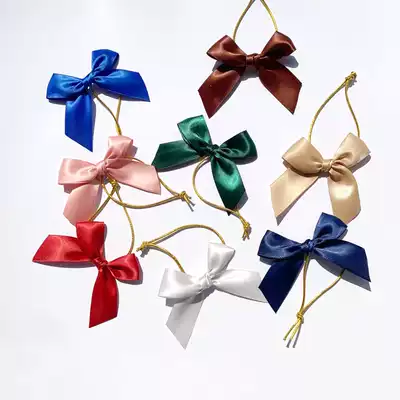 Certificate small bow decoration roll painting leather band bow strap honor certificate decoration bow DIY accessories