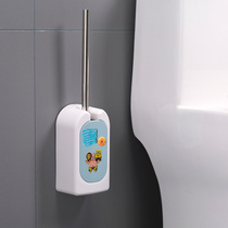 Toilet brush without dead ends long handle to dead corners soft hair hanging wall type home toilet cleaning set toilet brush