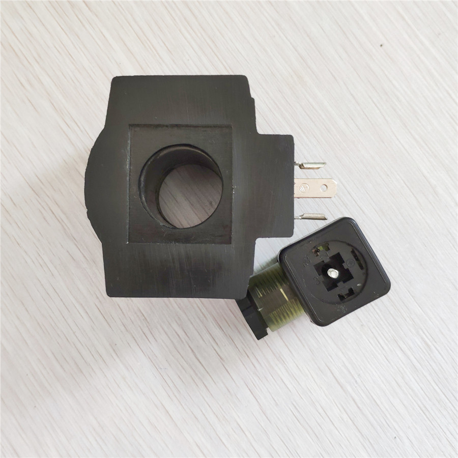 Hydraulic solenoid valve coil inner hole 26mm long 48mm AC220V with socket can replace MFJ12-54YC