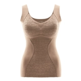 Флисовая майка топ, топ с чашечками, бархатное демисезонное нижнее белье, хлопковое термобелье, высокий воротник, увеличенная толщина