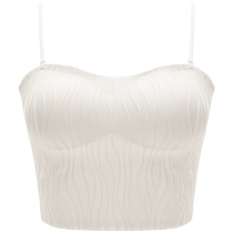 Thin shoulder strap backless bra for women summer thin push-up 2022 new outer wear vest one-piece suspender beautiful back bra