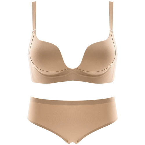 透色 Нижнее белье, летний тонкий бюстгальтер пуш-ап, поддерживающий комплект