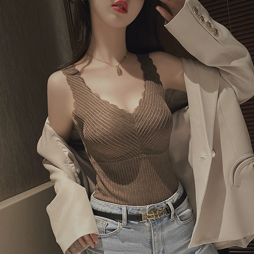 Майка топ, утепленный топ с чашечками, вставки в бюстгальтер, зимнее приятное телу нижнее белье, высокий воротник