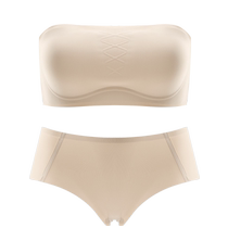 Strapless underwear for women with small breasts push-up anti-sagging sexy non-slip seamless bandeau one-piece bra