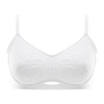 Seamless underwear for women thin large breasts full cup adjustable breasts anti-sagging white bra for summer