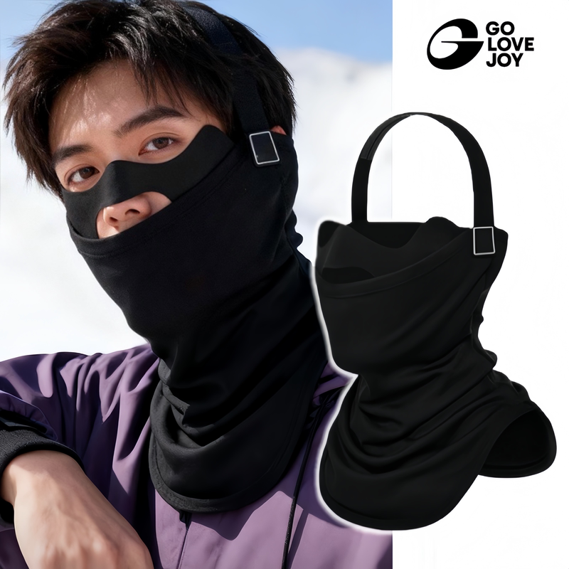 Gaolejie Wool Ski Mask for Women, Windproof and Cold-Proof, Winter Snow Mountain Mask, Neck Protection, Anti-Freeze, Non-Fogging