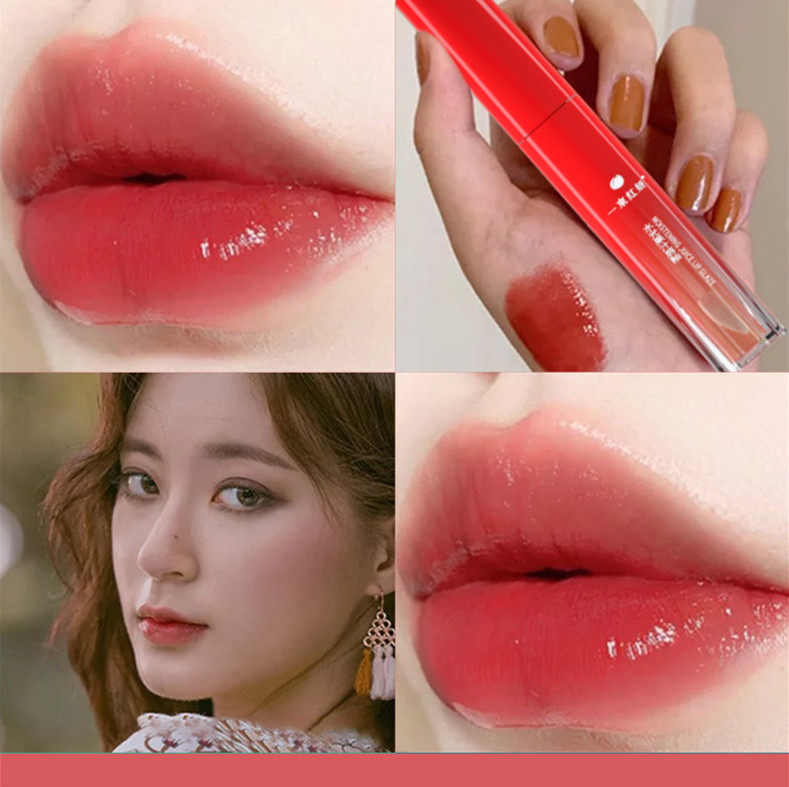 Juice lip glaze long-lasting moisturizing, not fading, non-stick cup, female student models, affordable mirror water-light lipstick niche brand