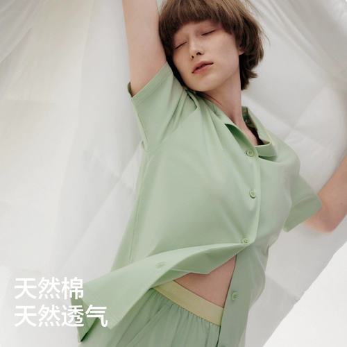 Зимняя пижама, хлопковый летний комплект