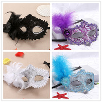 Christmas blindfold mask feather half face child girl mask girl Halloween decoration girl princess