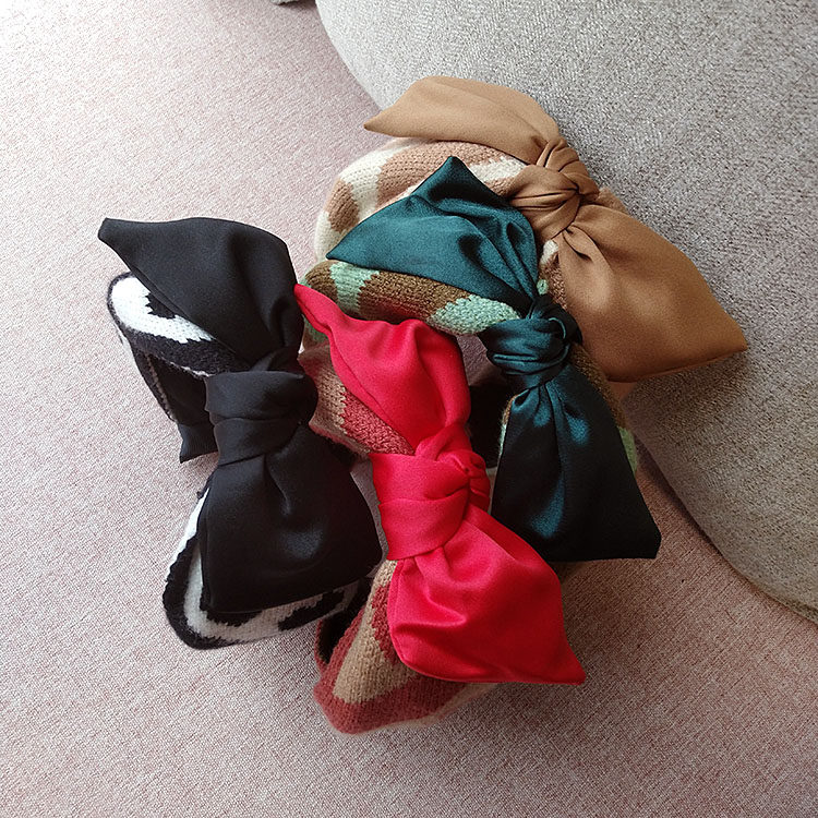 Korean temperament wool loving cute knit knit knit knot hoop hoop hoop outdoor hair hoop sweet