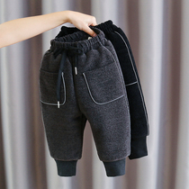South Korea Autumn Winter Children Add Cotton Pants Warm Pants Outside Wearing Boy Girl Baby Pants Baby Cotton Pants Winter Thickening