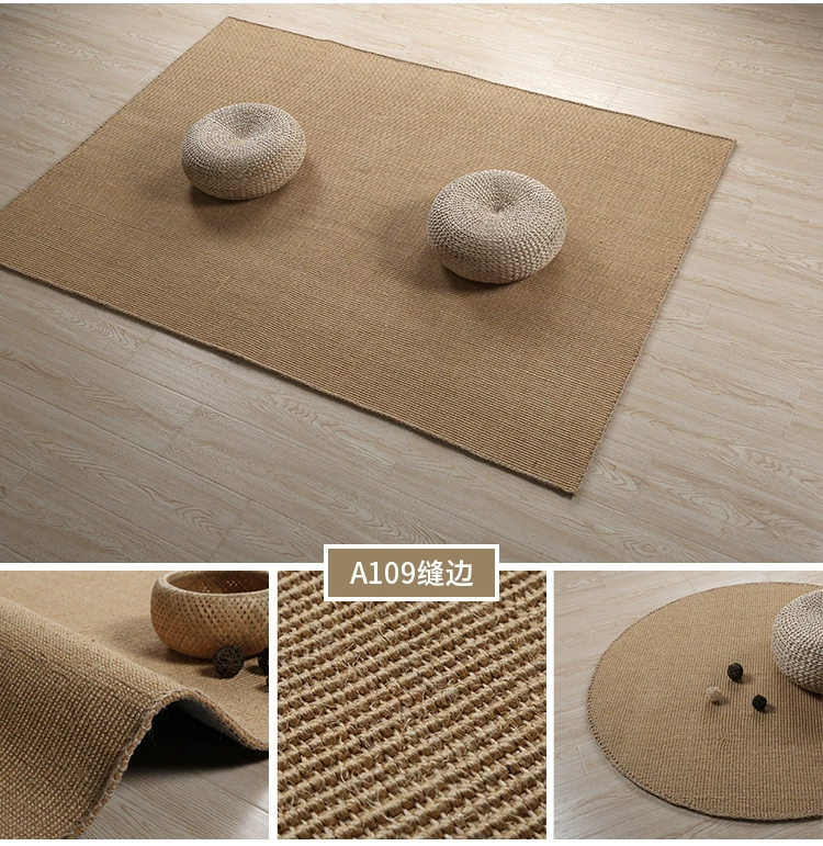 thảm bảng phòng trà sisal thảm phòng ngủ sống cà phê phòng không trượt IKEA khâu tay thảm tatami có thể được tùy chỉnh - Thảm