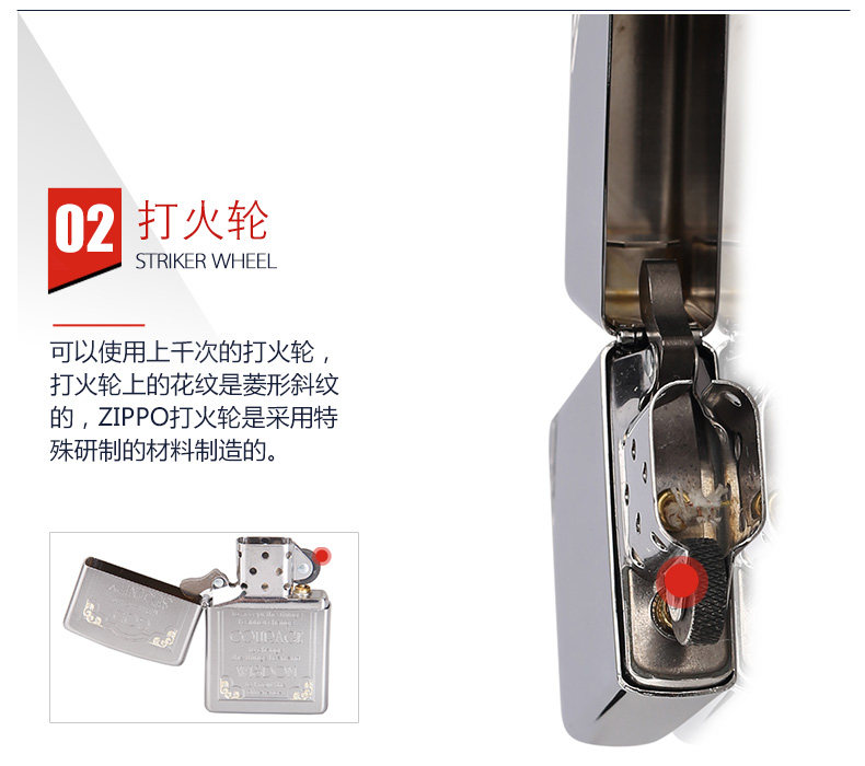 美国原机进口 Zippo 警世箴言 愿上帝赐予我平静 16孔防风打火机 图10