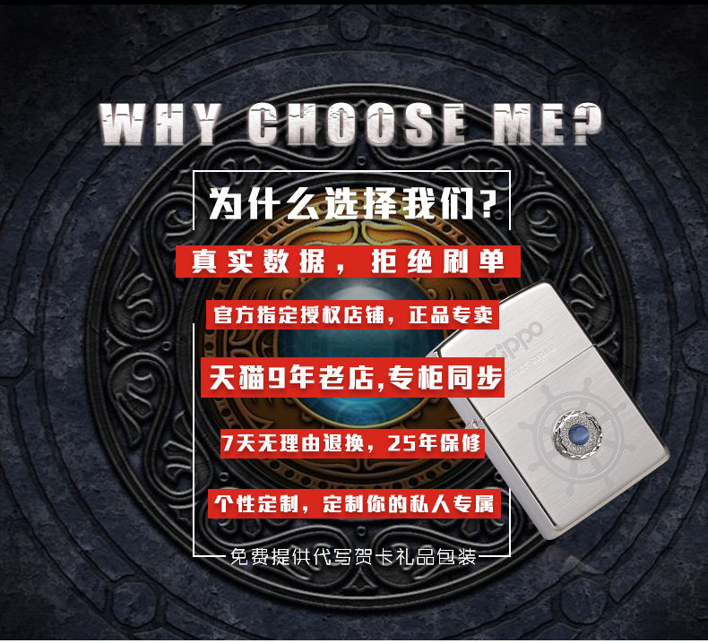 美国原机进口 Zippo 幸运石 时来运转 16孔防风打火机 图2