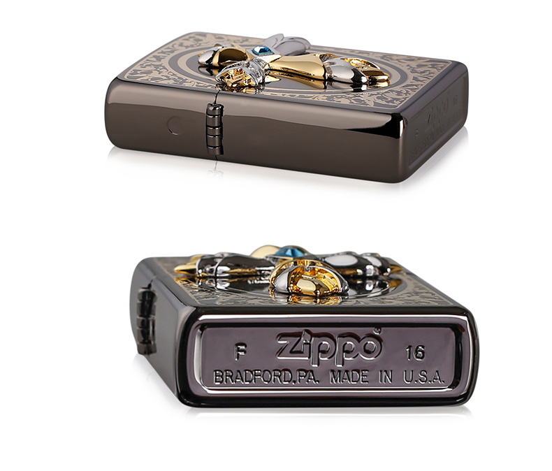 美国原机进口 Zippo 天使的祝福 贴章十字架​ 16孔防风打火机 图8