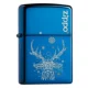 ZIPPO nhẹ hơn đàn ông chính hãng Logo băng xanh 20446ZL chính hãng Mỹ chính hãng tùy chỉnh cá nhân - Bật lửa súng bật lửa