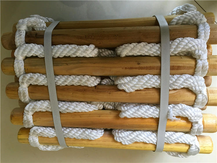 Solid wood rod rope ladder Fire soft ladder Escape soft ladder Mountaineering ladder Construction soft stick Up and down bed ladder