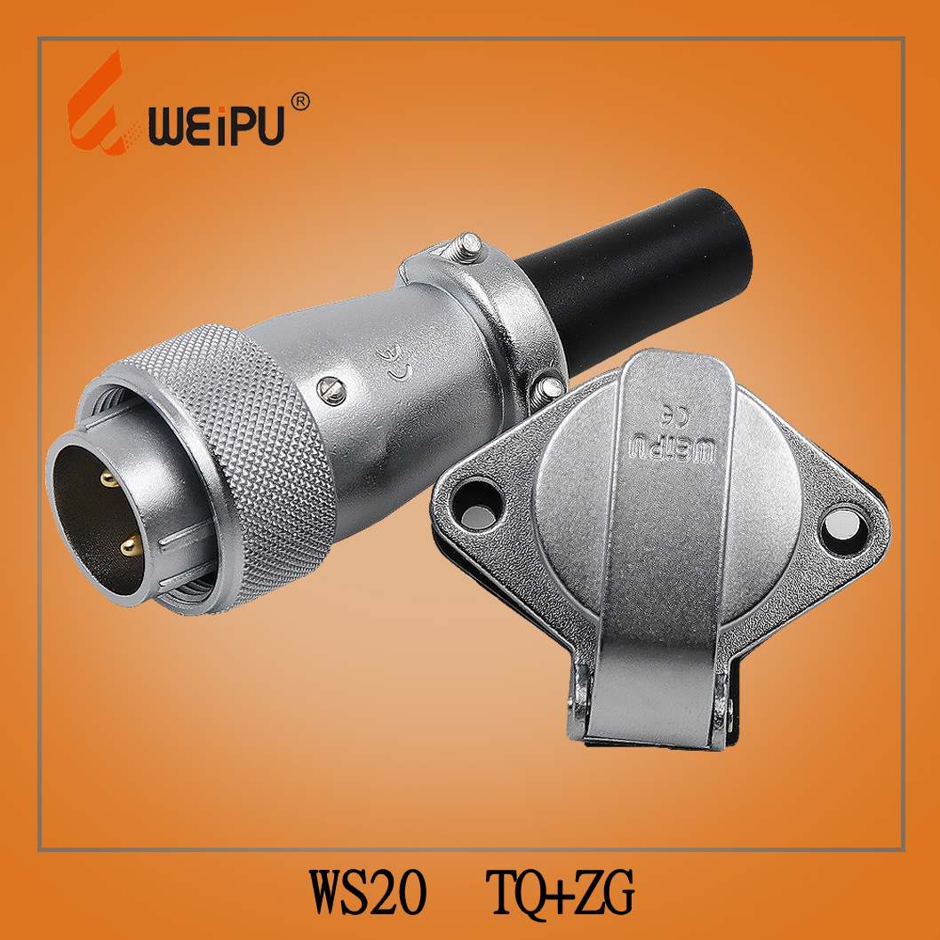 WEIPU Weipu connector Aviation plug socket WS20-2-3-4-5-6-7-9-12 Core TQ ZG flange