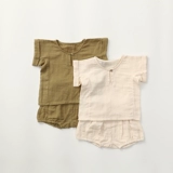 Брендовый легкий и тонкий летний освежающий детский комплект, юбка для выхода на улицу, штаны, детская одежда, простой и элегантный дизайн