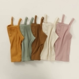 Брендовый детский комплект, жилет, летняя одежда для выхода на улицу, эффект подтяжки, 2 шт