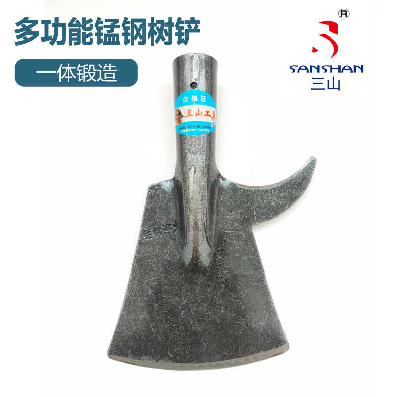High-altitude thickened tree shovel pruning branch tool steel shovel sickle shovel hook sickle shovel manganese steel shovel outdoor shovel agricultural ice shovel