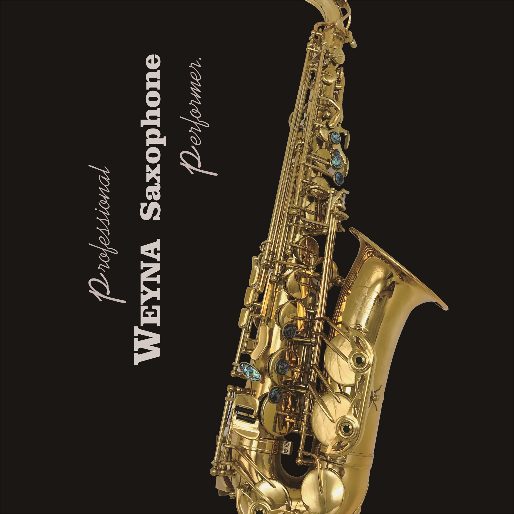 Taiwan WEYNA drop E-tuning gold mid-voice saxophone wind adult old age general professional playing big bell-Taobao