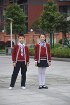 School uniforms at Chiancheng Primary School in Tiantai County East Chinas Zhejiang Province