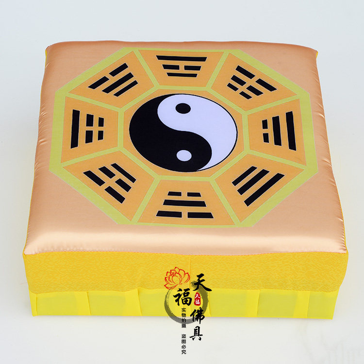 Gossip map worship pad worship stool Taoist anti-slip thickened kneeling pad Chinese printing Tai Chi yin and yang gossip worship pad