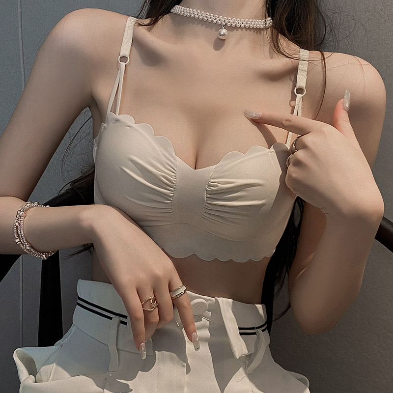 French seamless underwear women's small breasts gather thickened without steel ring to receive the pair of breasts to show big sexy flat chest special bra cover