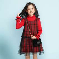 Girls sweater set dress autumn and winter models