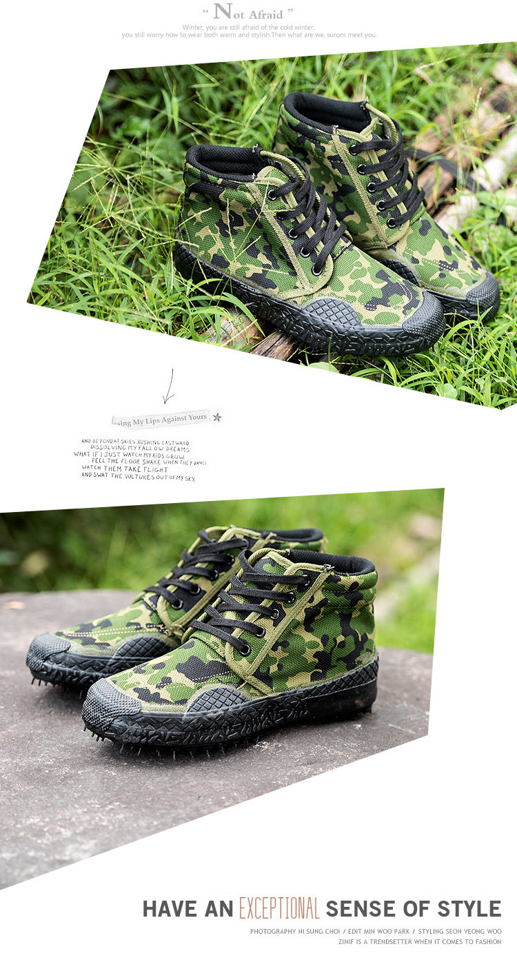 Bottes militaires pour homme - porter - Ref 1399584 Image 17