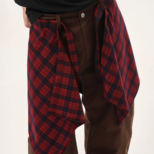 Дизайнерская рубашка, прямые свободные джинсы для отдыха, в американском стиле