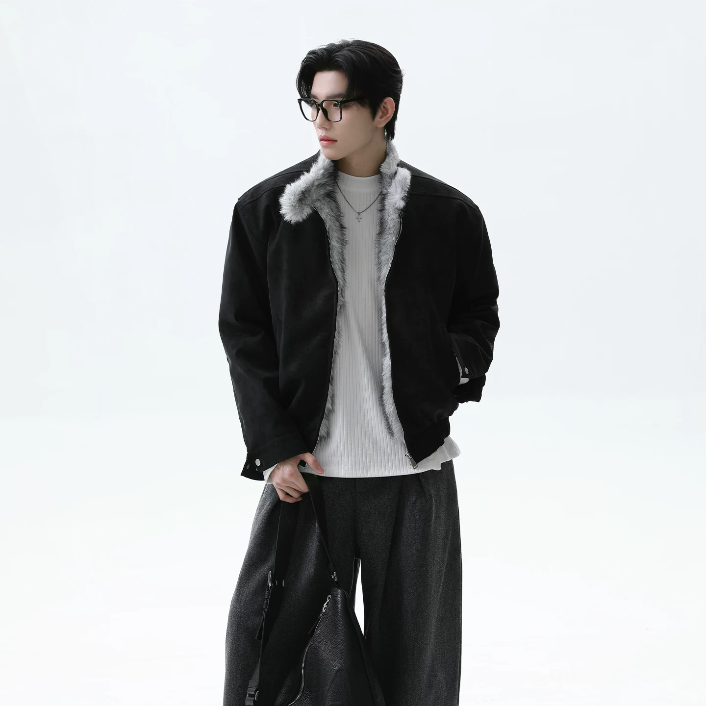 TURNTIDE "One piece for winter" Harrington горная резьба хлопковое пальто для тепла от холода, воротник из меха и бархатная куртка