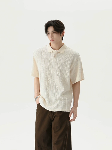 Трикотажная летняя футболка polo, США, короткий рукав