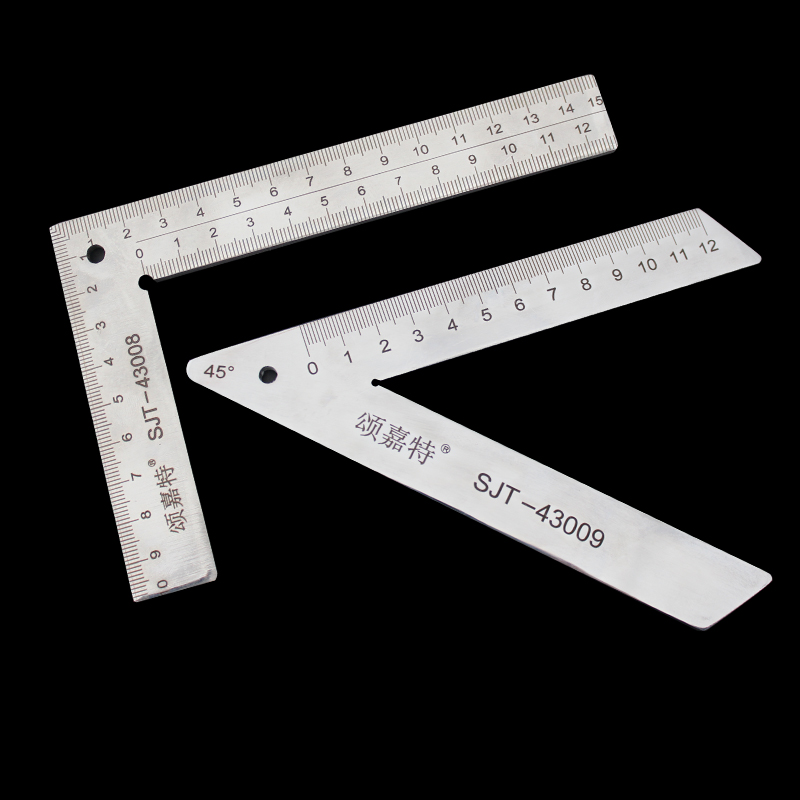High precision 45 degree angle ruler 90 degree angle measuring ruler thickened plastic steel aluminum alloy door and window profiles