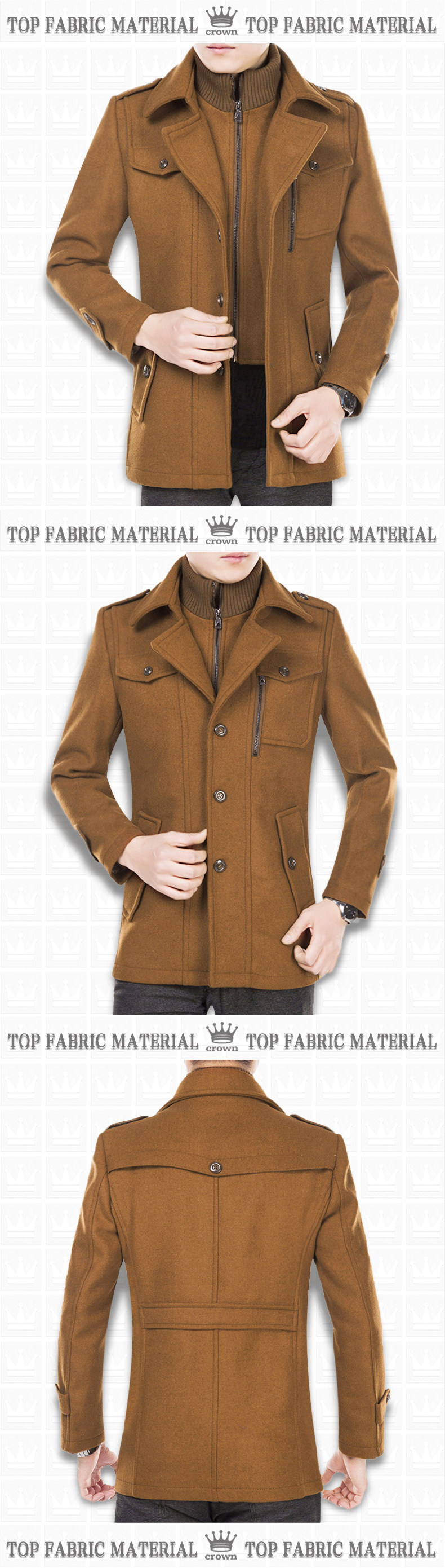 Blouson homme OSLO manches longues en Laine - Ref 3116572 Image 34