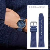 Синий серебряный универсальный ремешок для часов