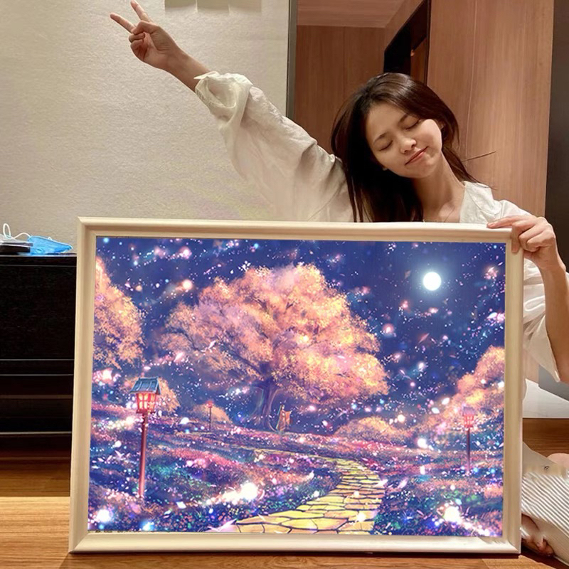 500-Piece Jigsaw Puzzle Blocks for Ages 10 and Above, Extremely Difficult, for Girls, 1000-Piece Children's Toy, Healing Style, High-End Feel