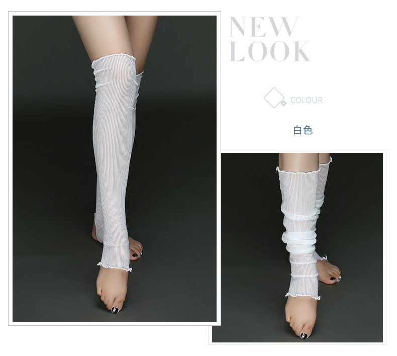 Tuyệt đẹp độc tấu múa bụng phụ kiện vớ trên đầu gối vớ nửa chân múa ba lê Latin thực hành vớ chống trượt - Khiêu vũ / Thể dục nhịp điệu / Thể dục dụng cụ giày múa