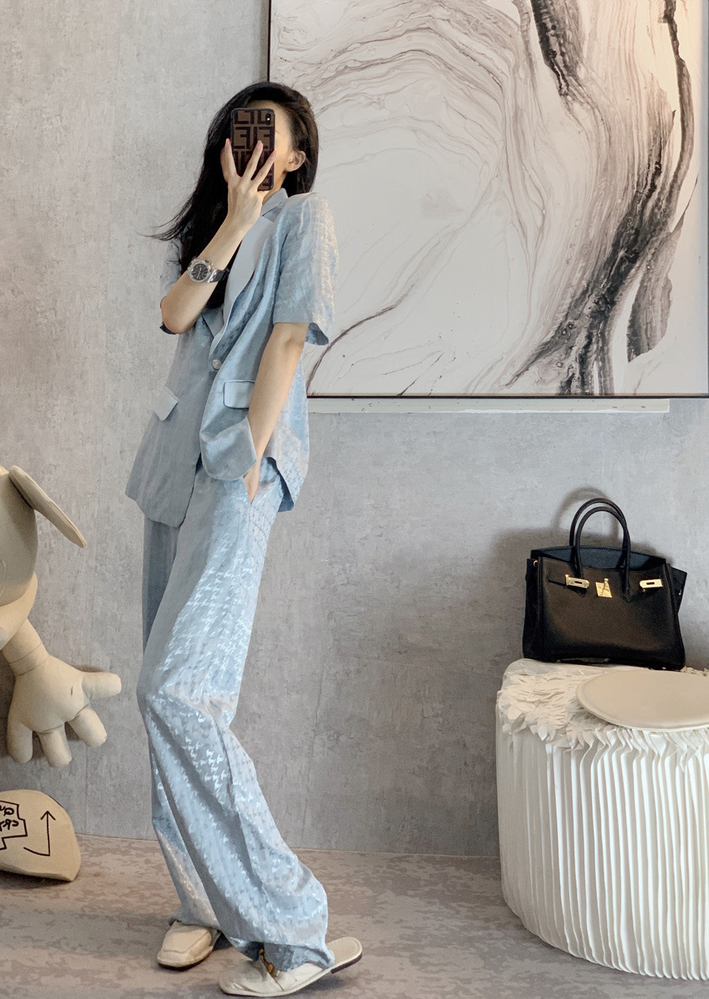 Summer Little Fraged Salt Street Renaissance Street Renaissance Chic Suite Broad Legs Two Pieces of Woman Suite