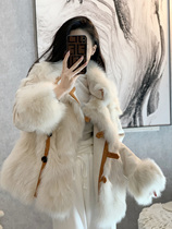 Fur fur fur coat female fried street 2021 new all-around fur one mink velvet coat small fragrance autumn and winter