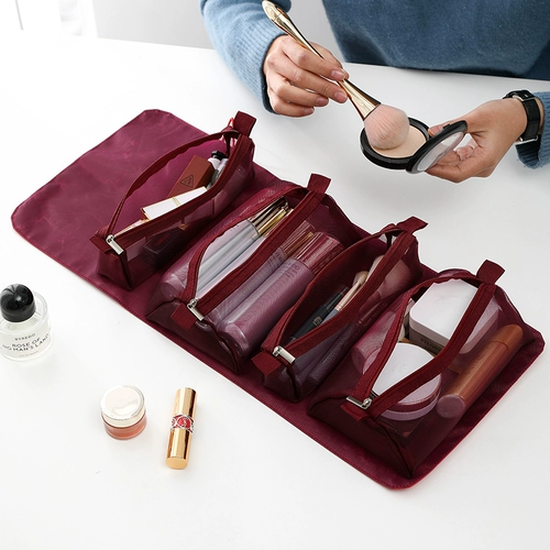 Косметичка, брендовая сумка через плечо, портативная вместительная и большая маленькая складная сумка для хранения для путешествий, популярно в интернете