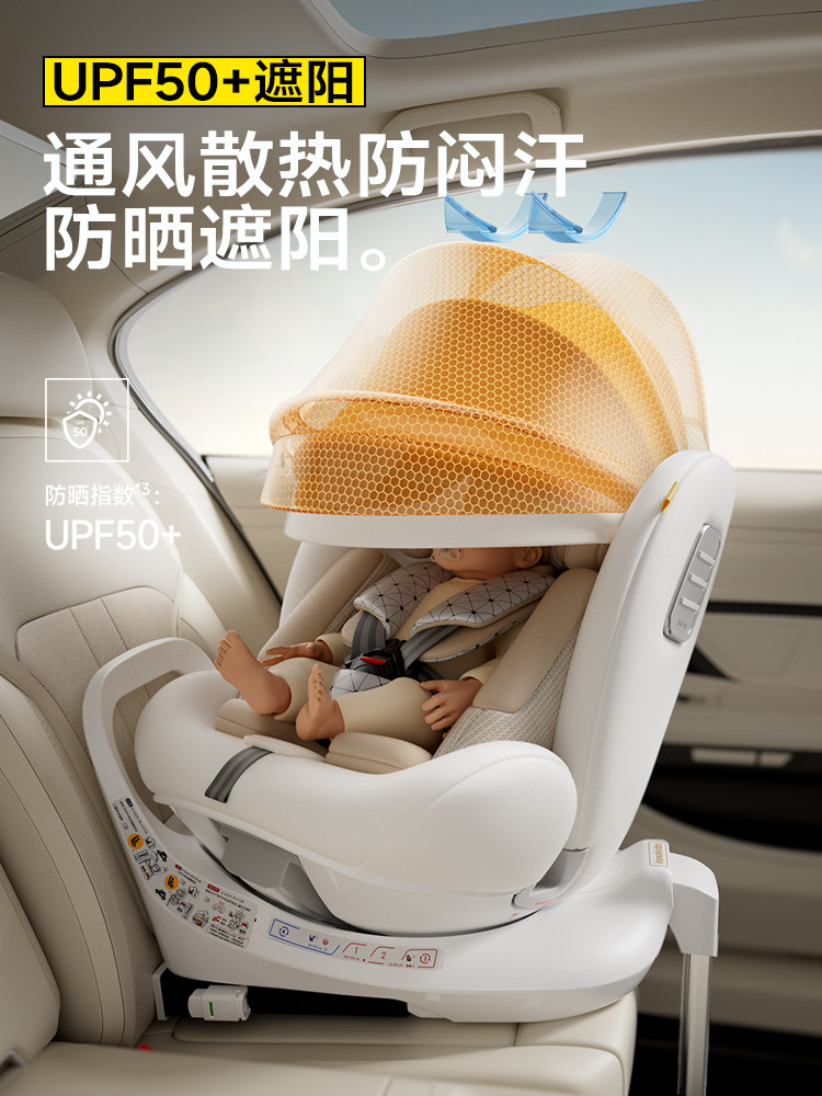 Innokids Zhiyao Ventilated Kids Safety Seat for Cars, Suitable for Infants and Newborns Aged 0 to 12 Years Old, for Use in Vehicles