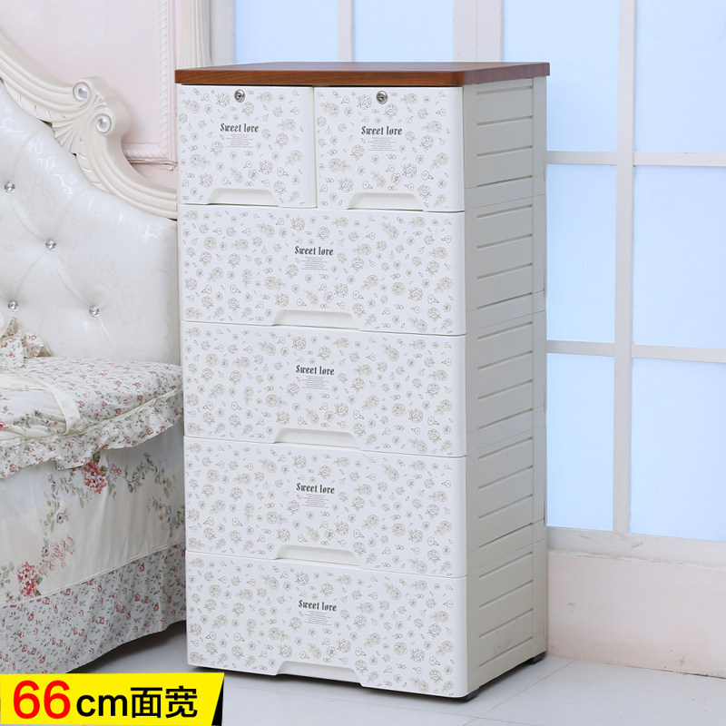 Health home Increase Number of wooden top drawer Contained Cupboard Baby Wardrobe Children of the Chest Five Bucket Cabinet