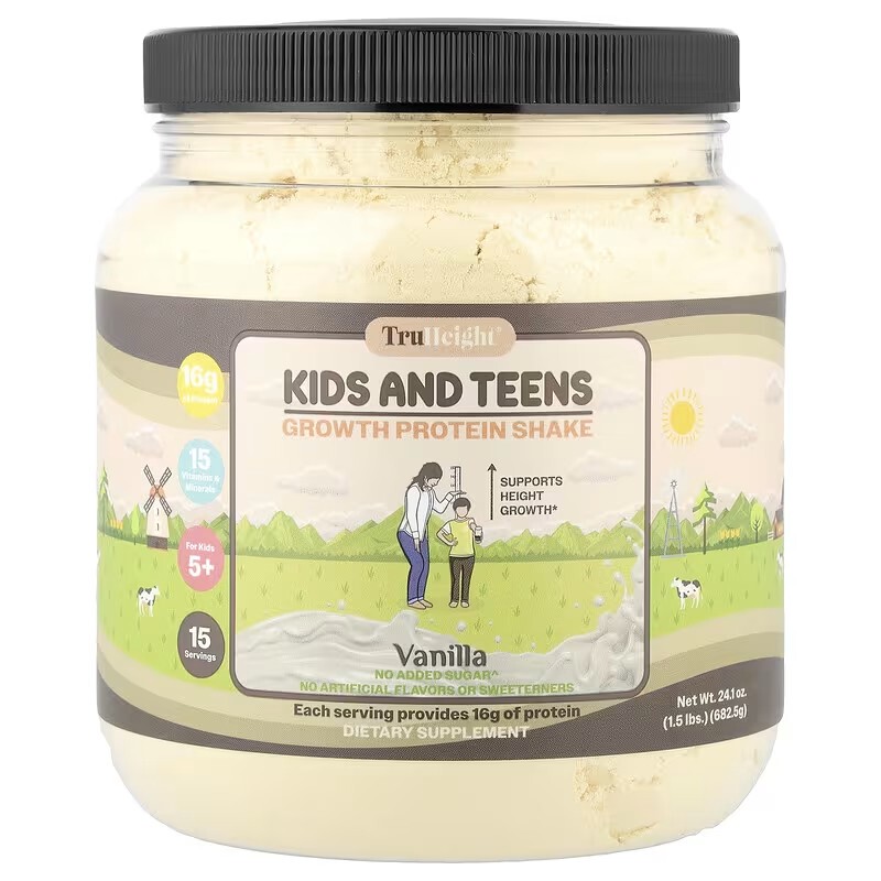 Truheight Children's Height Growth Protein Shake Isolated Whey Protein Inositol Calcium Magnesium Zinc Vitamins Truheight Children's Height Growth Protein Shake Isolated Whey Protein Inositol Calcium Magnesium Zinc Vitamins